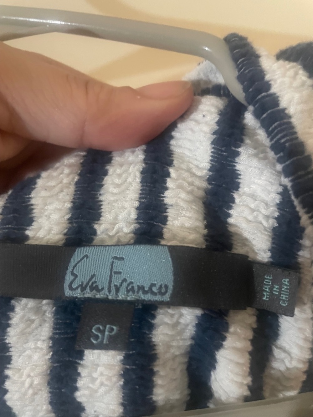 Anthropologie Eva Franco Keely Striped Ruffle Top Petite Small - Picture 8 of 8